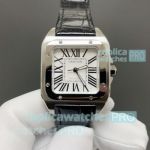 HY Factory Swiss Clone Cartier Santos White Roman Dial 100th Anniversary Couple Watches 